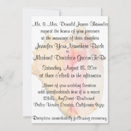 Conch Seashell Bröllop Inbjudningar