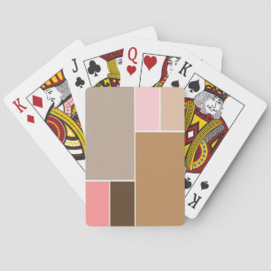 Conch Seashell Färg Blocks Casinokort