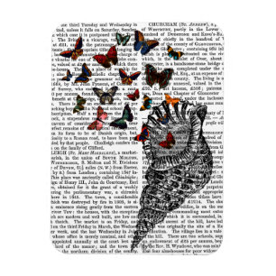 Conch Snäcka and Butterflies 2 Magnet