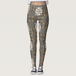 Conch Snäcka and Starfish Geometric Leggings