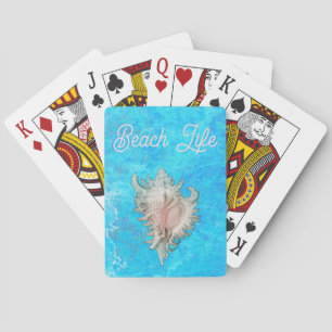 Conch Snäcka "Beach Life" Casinokort