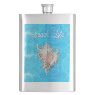 Conch Snäcka "Beach Life" Fickplunta