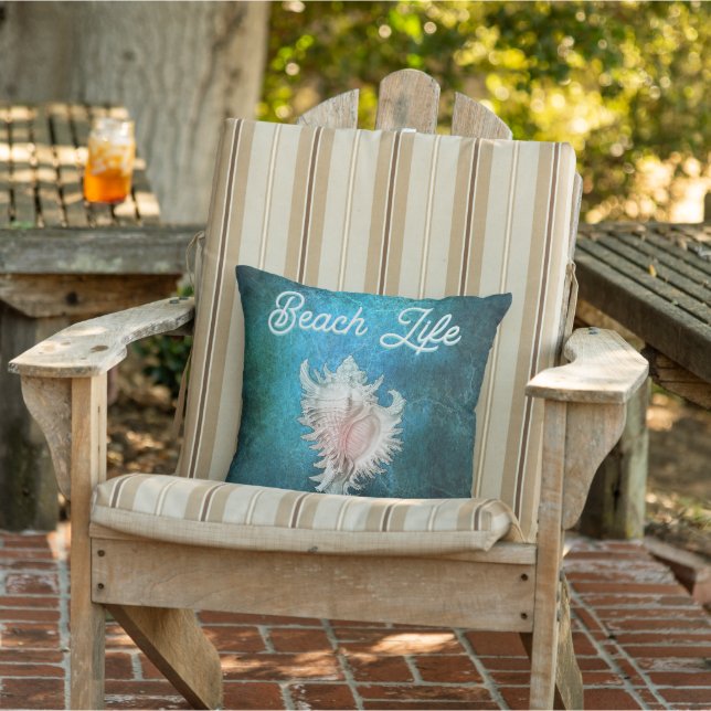 Conch Snäcka "Beach Life" Kudde (Stol)