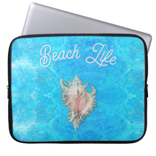 Conch Snäcka "Beach Life" Laptop Fodral