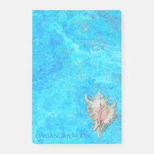 Conch Snäcka "Beach Life"-Personlig Post-it Block