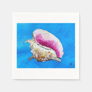 Conch Snäcka Cocktail Napkin Pappersservett