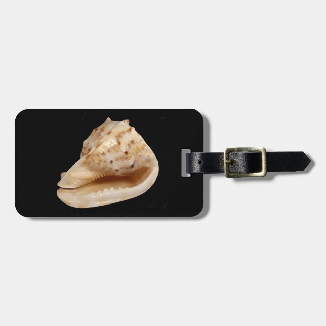 Conch Snäcka Luggage Tag Bagagebricka (Horisontell Framsida)