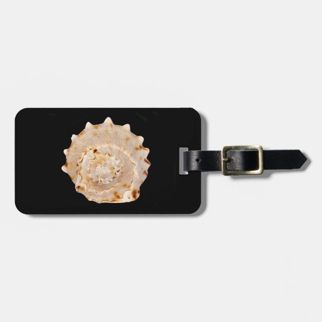 Conch Snäcka Luggage Tag Bagagebricka (Horisontell Framsida)