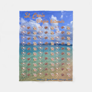 Conch Snäcka Sculpture Fleece Blanket