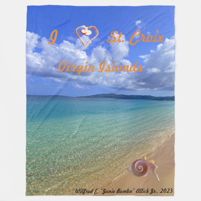 Conch Snäcka Sculpture Fleece Blanket (Framsidan)