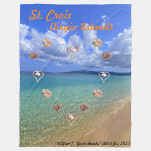 Conch Snäcka Sculpture Fleece Blanket