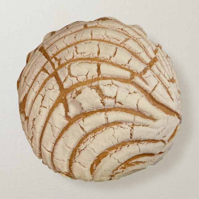 Concha Mexican Sweet Bread  Rund Kudde (Baksidan)