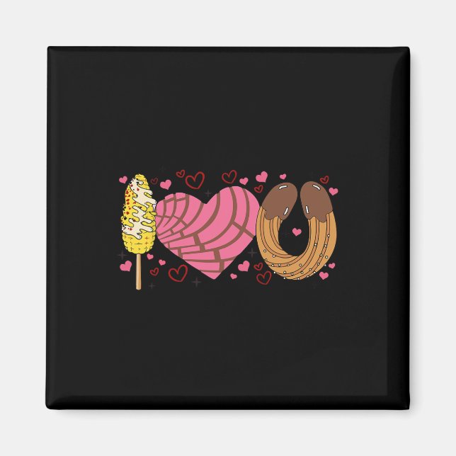 Conchas jag älskar dig Valentine mexikanska Alla h Magnet (Framsidan)