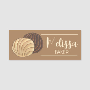 Conchas Mexican Food Pastry Bake Sale Namnbricka