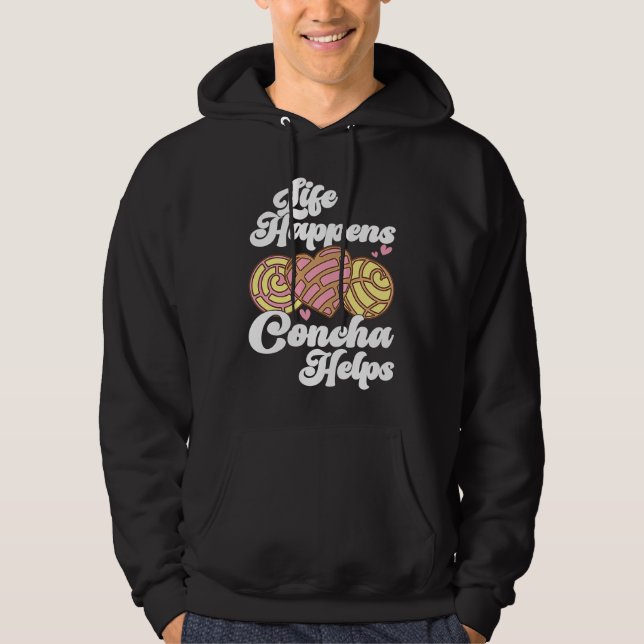 Conchas Pan Dulce Latina Mexican Mujer Concha Past Hoodie (Framsida)