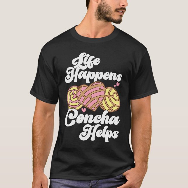 Conchas Pan Dulce Latina Mexican Mujer Concha Past T Shirt (Framsida)
