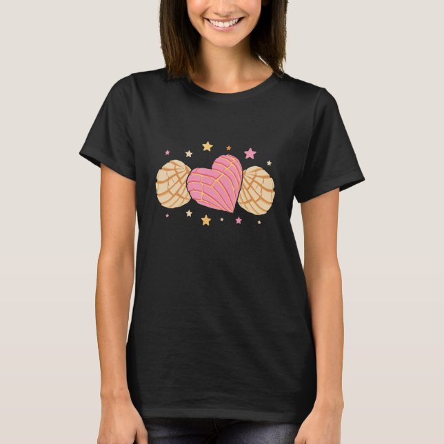 Conchas Pan Dulce Latina Mexican Mujer Concha Past T Shirt (Framsida)
