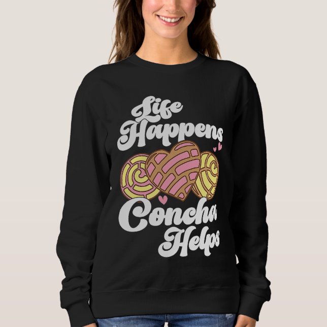 Conchas Pan Dulce Latina Mexican Mujer Concha Past T Shirt (Framsida)