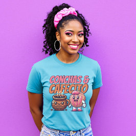 Conchas y Cafecito spansk Sweet Pan Dulce Cafe T Shirt