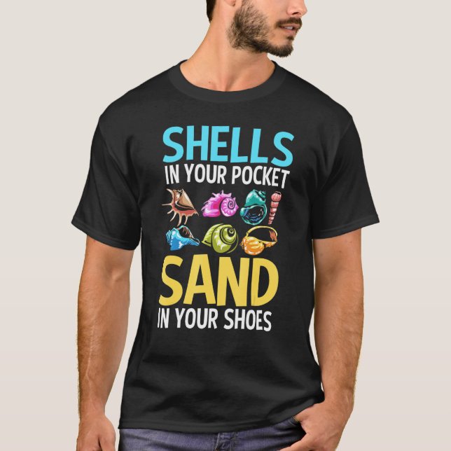 Conchology Seashell Outfit Conchologsts Seashell T Shirt (Framsida)