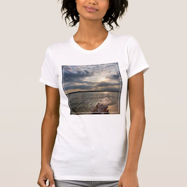 Conchsnäcka på strand | St Augustine, Fl T-shirt (Framsida)