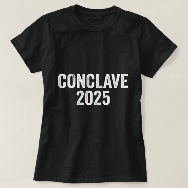 Conclave 2025 Papal Conclave Design T Shirt (Design framsida)