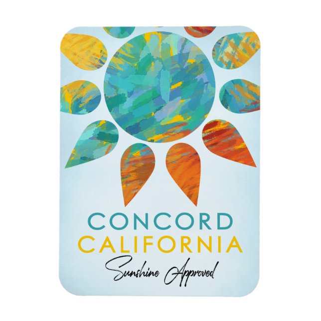 Concord California Sunshine Travel Magnet (Vertikal)