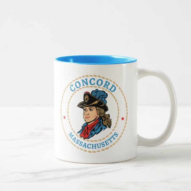 Concord Massachusetts Colonial Två-Tonad Mugg (Höger)