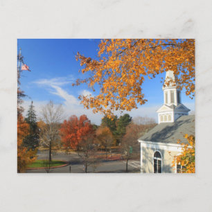 Concord Massachusetts på hösten Vykort