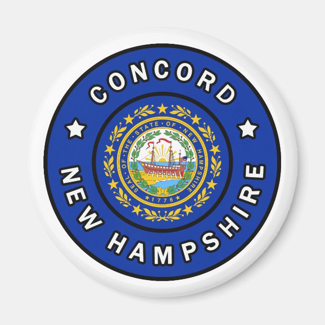 Concord New Hampshire Magnet (Framsidan)
