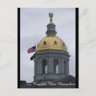 Concord, New Hampshire Post Card Vykort