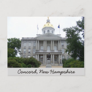 Concord, New Hampshire Post Card Vykort