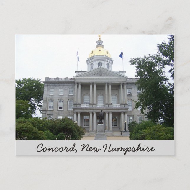 Concord, New Hampshire Post Card Vykort (Framsida)