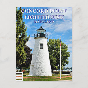 Concord Point-fyr, Maryland-vykort Vykort