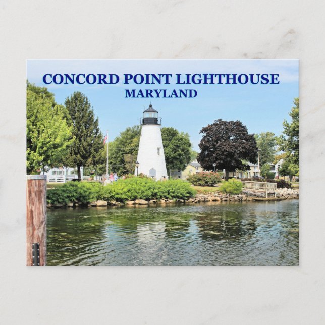 Concord Point-fyr, Maryland-vykort Vykort (Framsida)