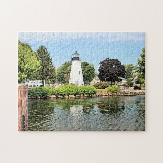 Concord Point Lighthouse, Maryland Jigszle Puzzle Pussel (Horisontell)