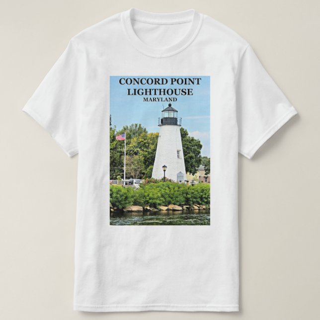 Concord Point Lighthouse, Maryland T-Shirt (Design framsida)