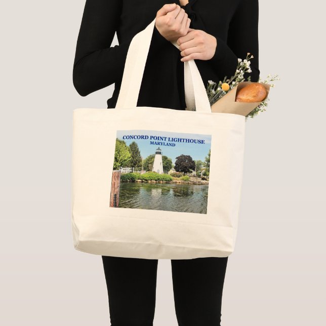 Concord Point Lighthouse, Maryland Tote Bag Jumbo Tygkasse (Framsida (produkt))