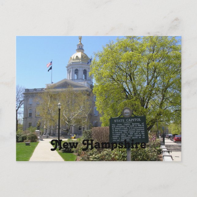 Concord State House, New Hampshire Postcard Vykort (Framsida)