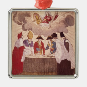 Concordat mellan Napoleon och Pope Pius VII Julgransprydnad Metall