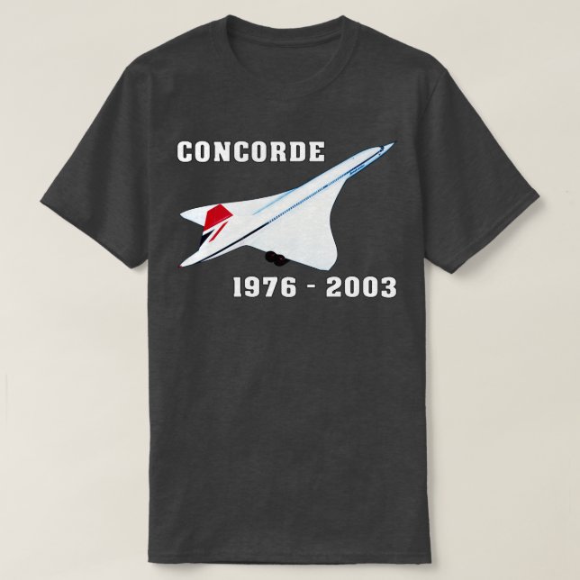 Concorde-flygplan T Shirt (Design framsida)