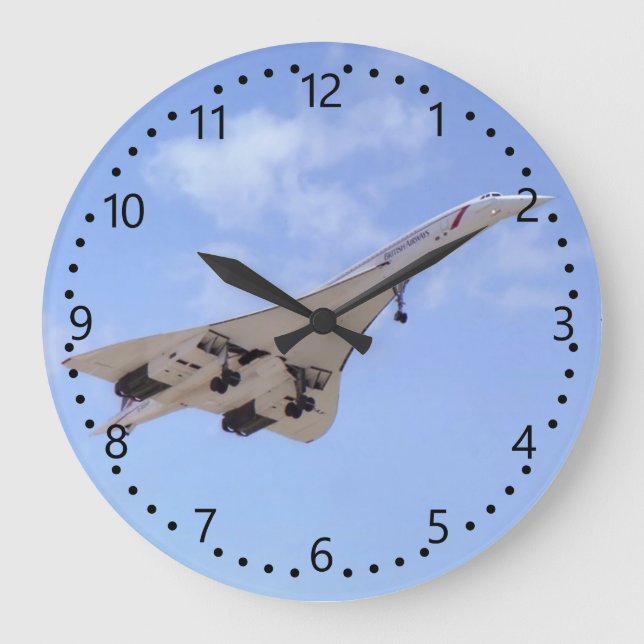Concorde G-BOAF Stor Klocka (Framsida)
