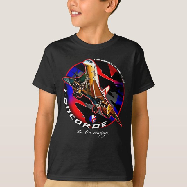 Concorde Iconic Supersonic Passenger Jet T Shirt (Framsida)