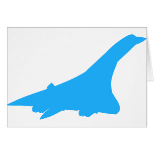 Concorde Supersonic passagerarejetflygplan Hälsningskort