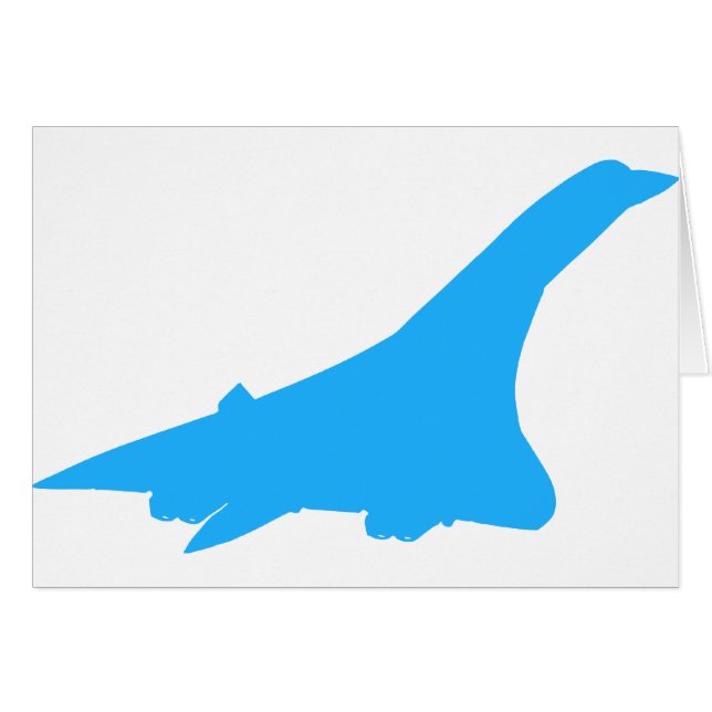 Concorde Supersonic passagerarejetflygplan Hälsningskort (Framsidan Horizontal)