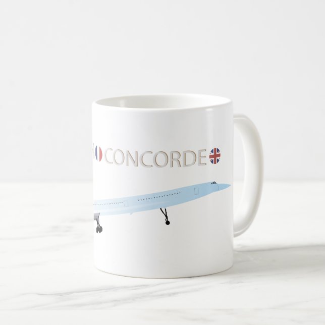 Concorde Turbojet-driven supersonic Airliner Kaffemugg (Framsida höger)