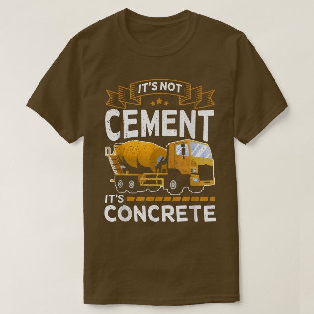 concrete mixer for truck driver - wet  t shirt (Design framsida)