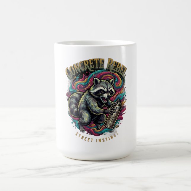 Concrete Rebel Tvättbjörn Långärmad Kaffemugg (Center)