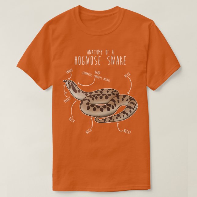 Conda Hognos Snake Anatomy Anaconda T Shirt (Design framsida)