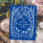 CONDOLENCES Blommigt Whimsical Sketch Doodle - tyv Vykort<br><div class="desc">Söt teckning av vildblomsviner för att skicka kondoleanser till någon. Klicka på "anpassa" om du vill redigera texten och "redigera med hjälp av designen verktyg" om du vill justera typsnitt, färg och placeringar. Du kan också ändra bakgrunden till färg eller leta efter fler alternativ för färg i min butik. Anpassa...</div>